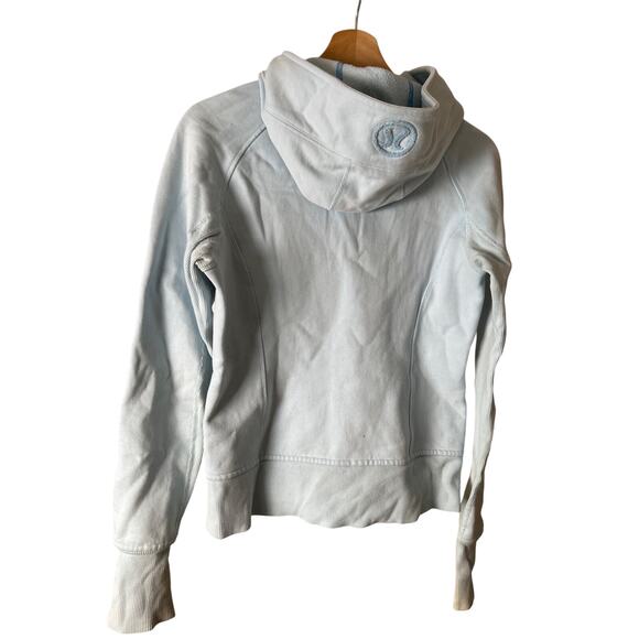 Lululemon Powder Blue Hooded Jacket Women's Size 6 - Picture 2 of 7